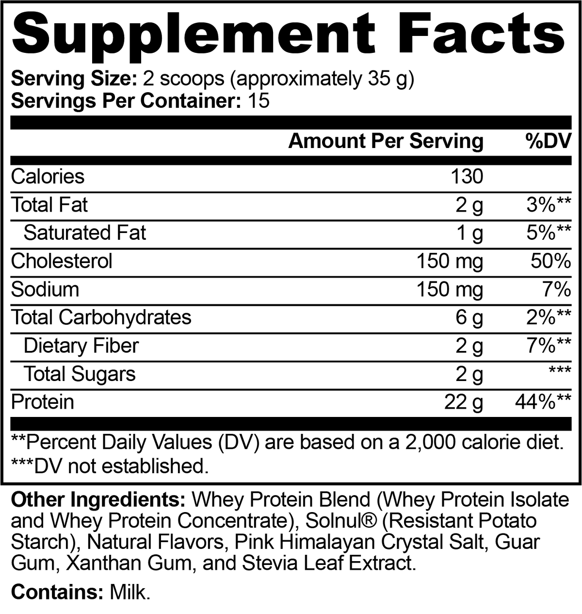 Performance Whey Protein — Chocolate | 22 g Protein