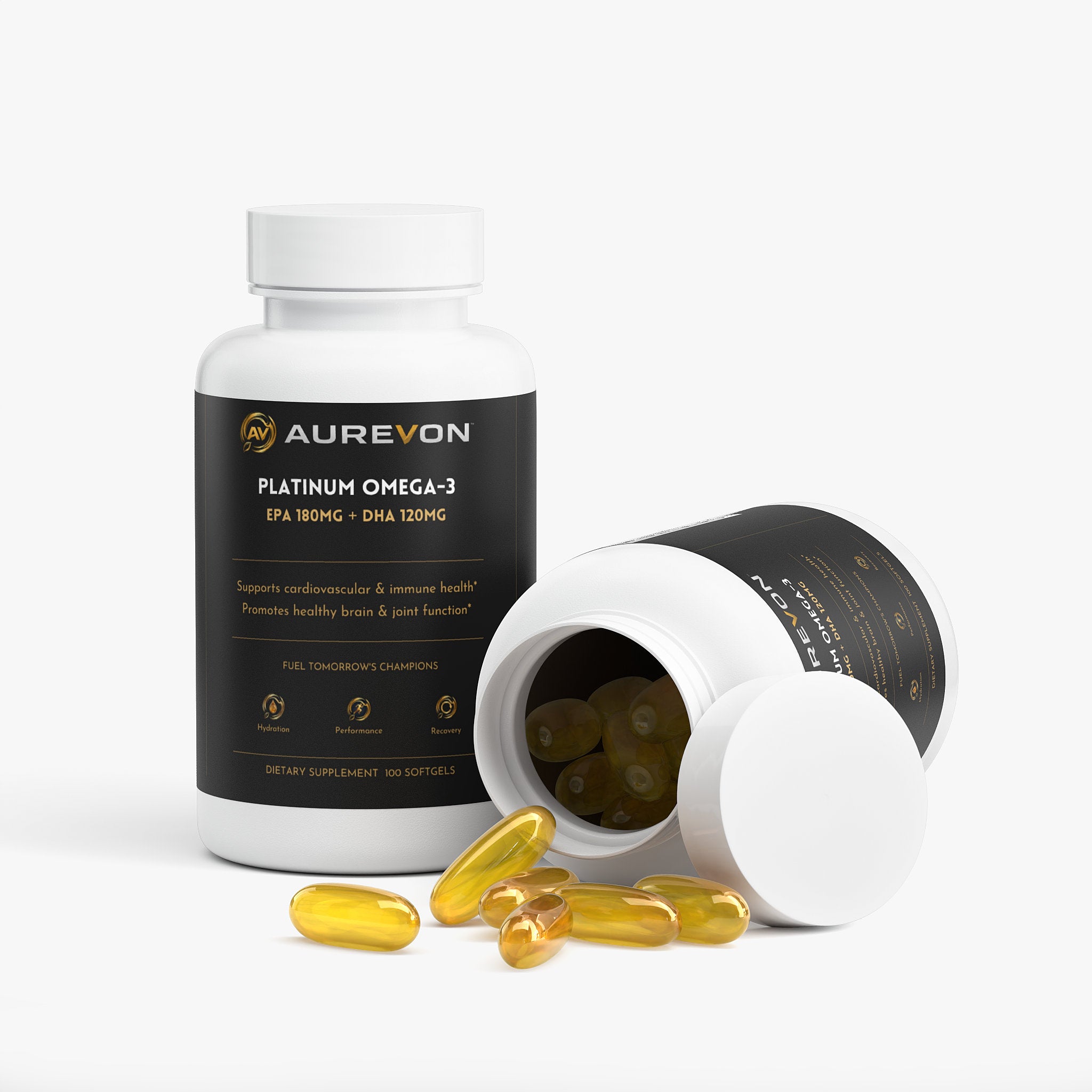 Omega-3 Fish Oil — Heart, Brain & Vision Support | 100 Softgels