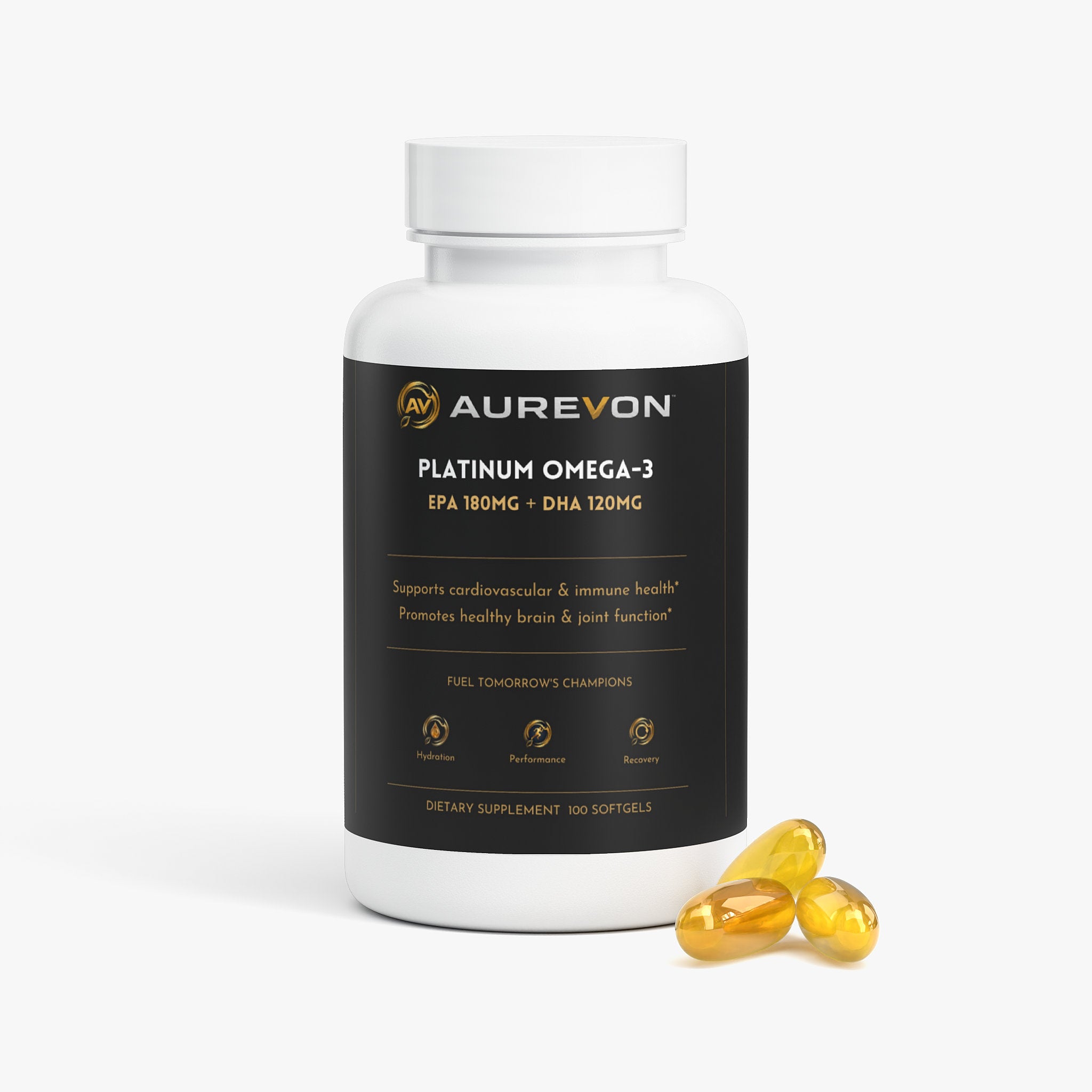Omega-3 Fish Oil — Heart, Brain & Vision Support | 100 Softgels