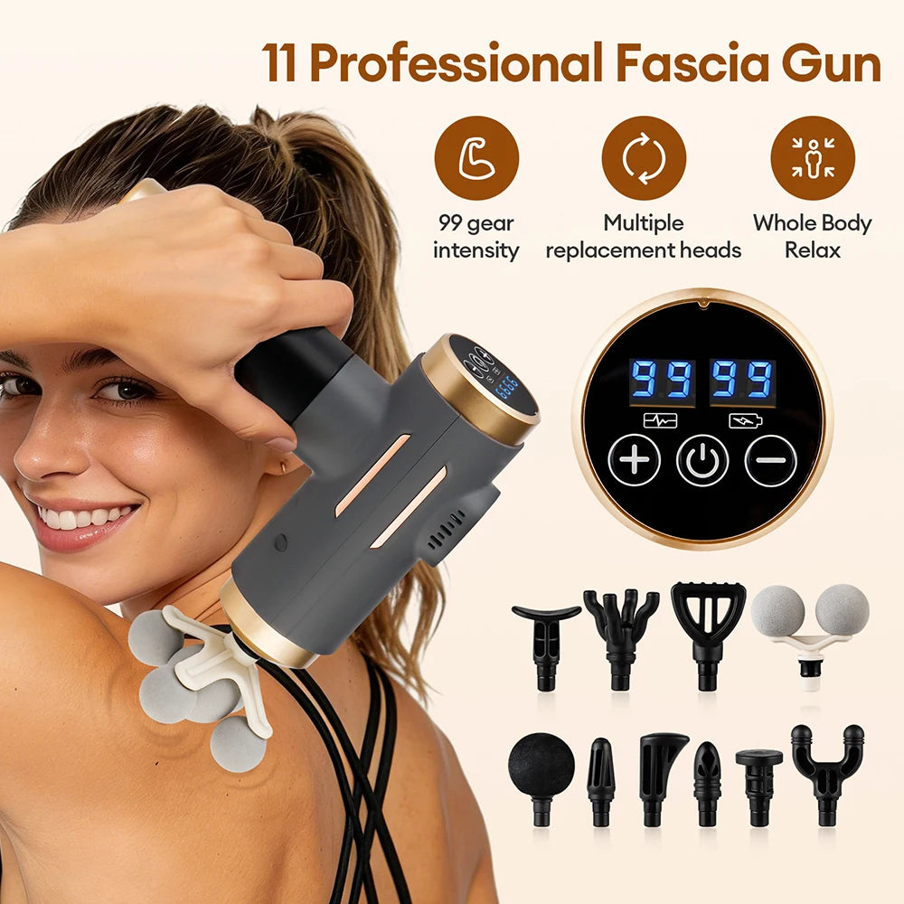 AUREVON Percussion Massage Gun — 99 Speed Levels