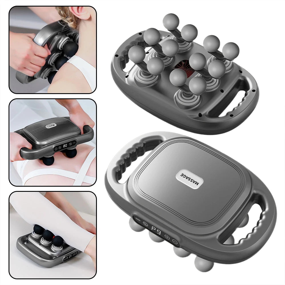 AUREVON Pro Massage Gun — 6 & 12 Interchangeable Heads
