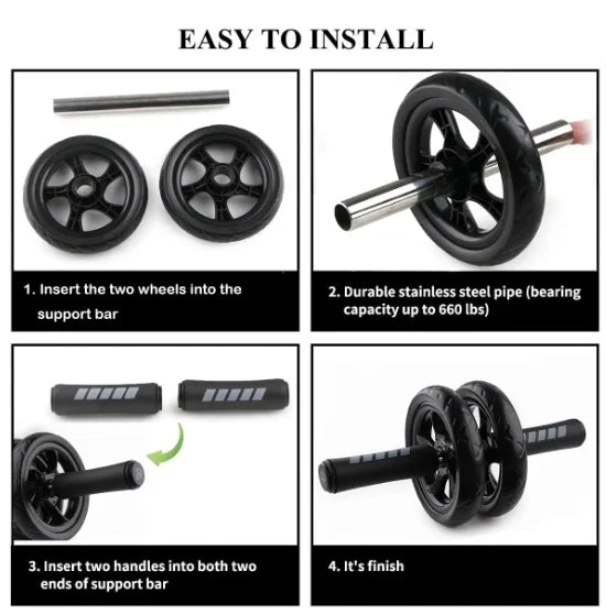 AUREVON Ab Roller Wheel with Knee Mat